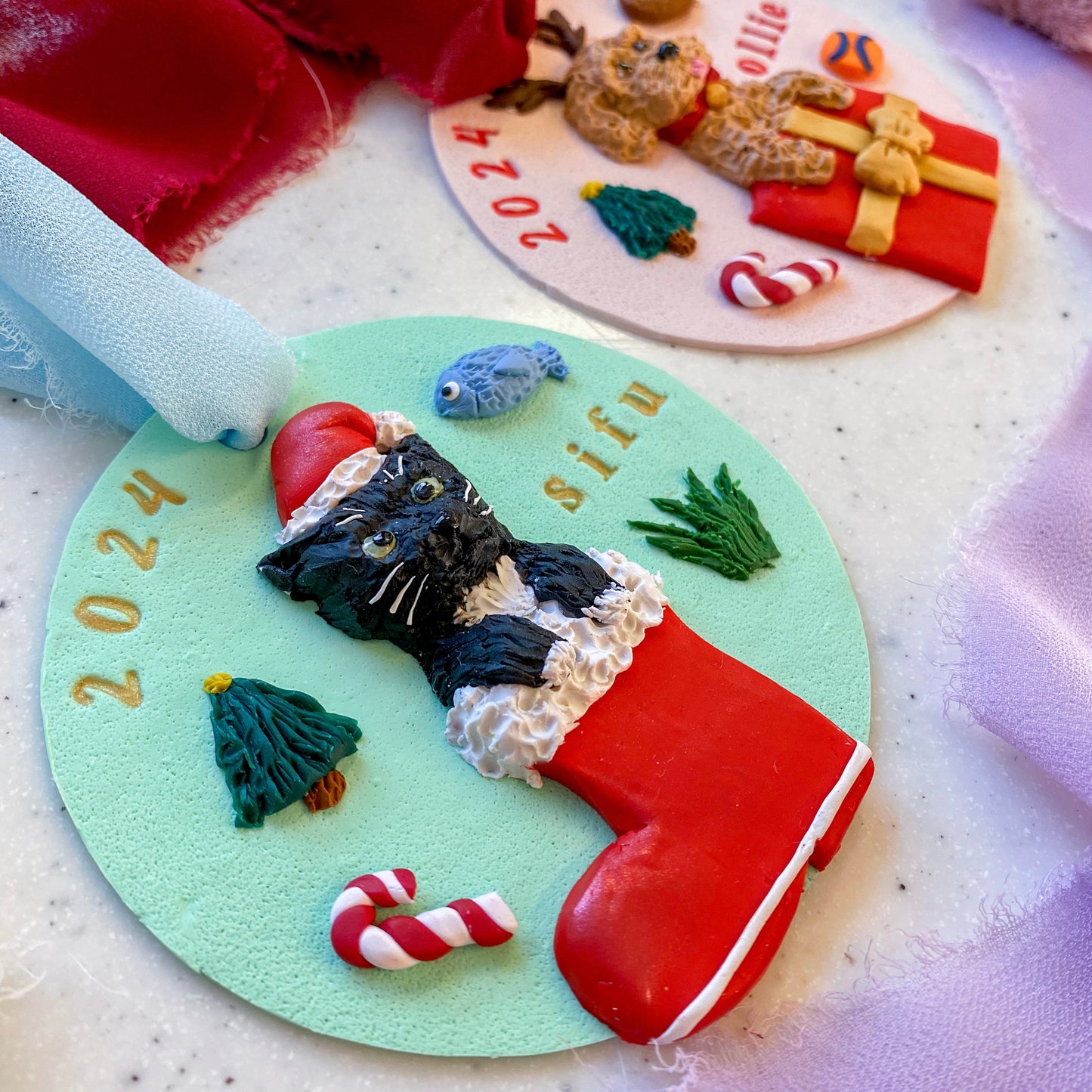 Custom Pet Portrait Ornament
