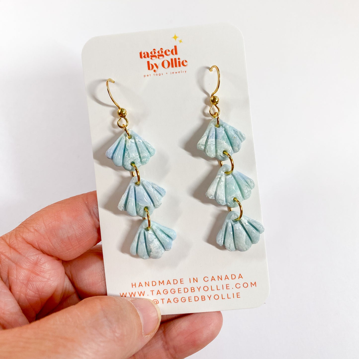 Triple Seashell Dangle