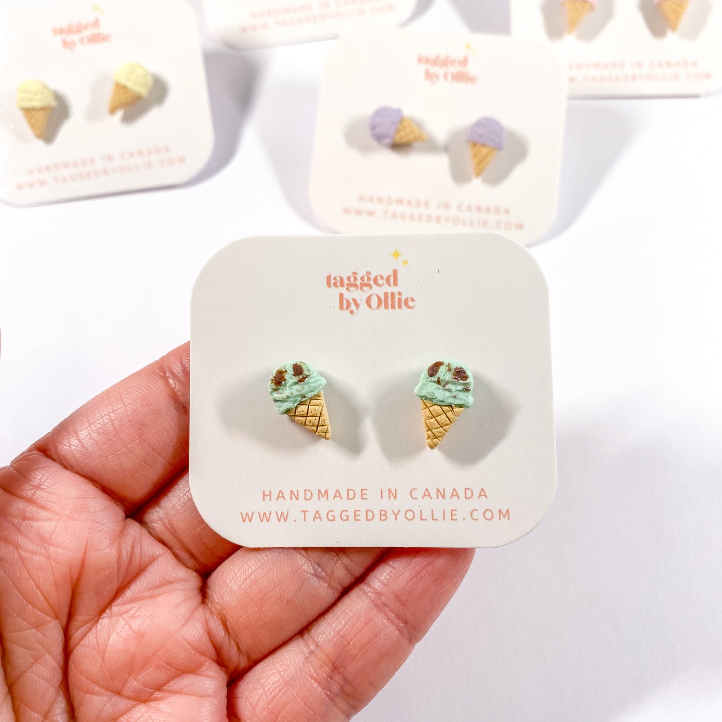 Mini Ice Cream Cone Stud