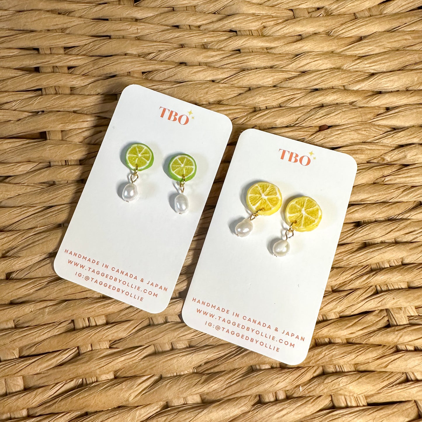 Citrus + Pearl Dangles