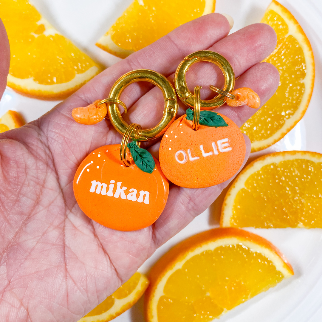 Mandarin Orange Tag (Charm Is Optional)