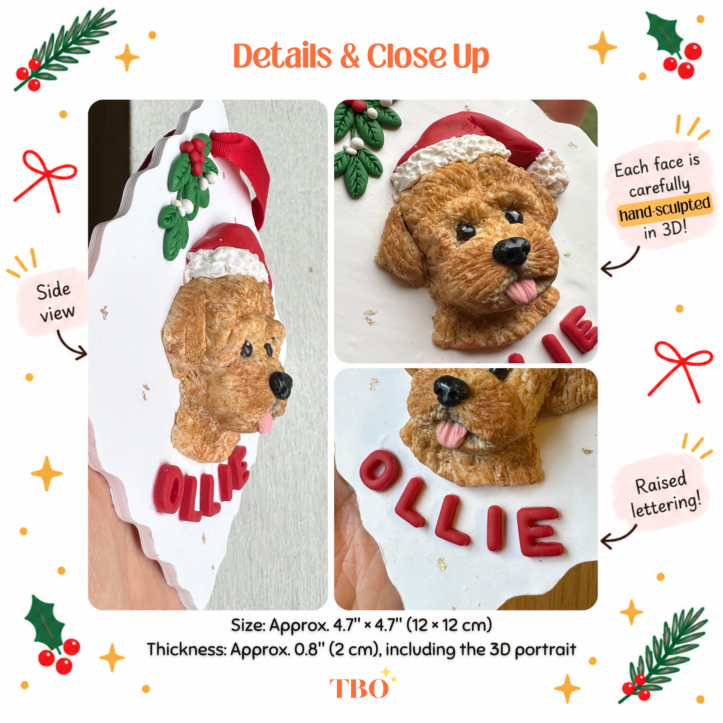 Custom Pet Portrait Ornament 2026