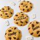 Choco Chip Cookie Tag With Clay Milk Charm