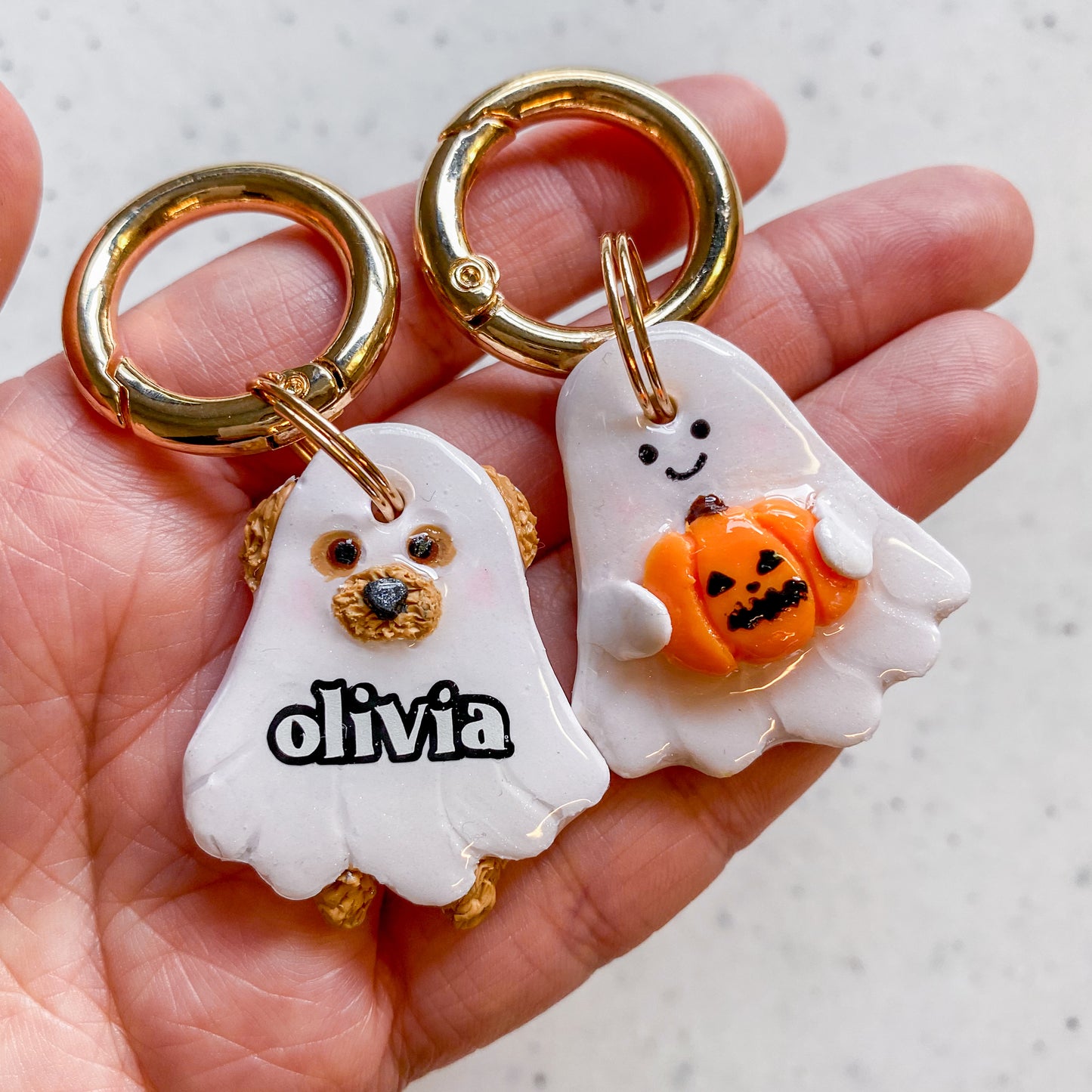 Cute Ghost Tag (Pumpkin Is Optional)