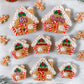 Gingerbread House Tag With Gingerbread Man Charm