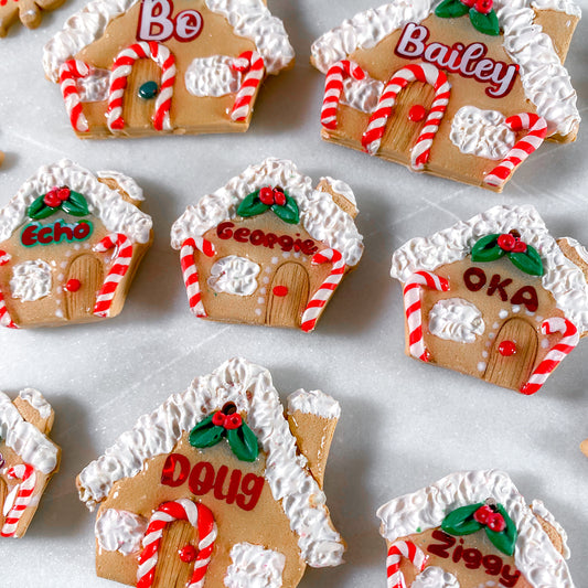 Gingerbread House Tag With Gingerbread Man Charm
