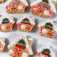 Gingerbread House Tag With Gingerbread Man Charm