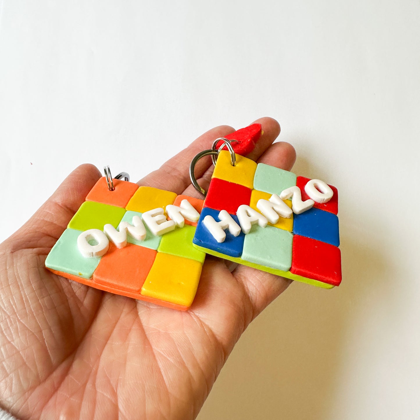 Personalized Clay Name Keychain