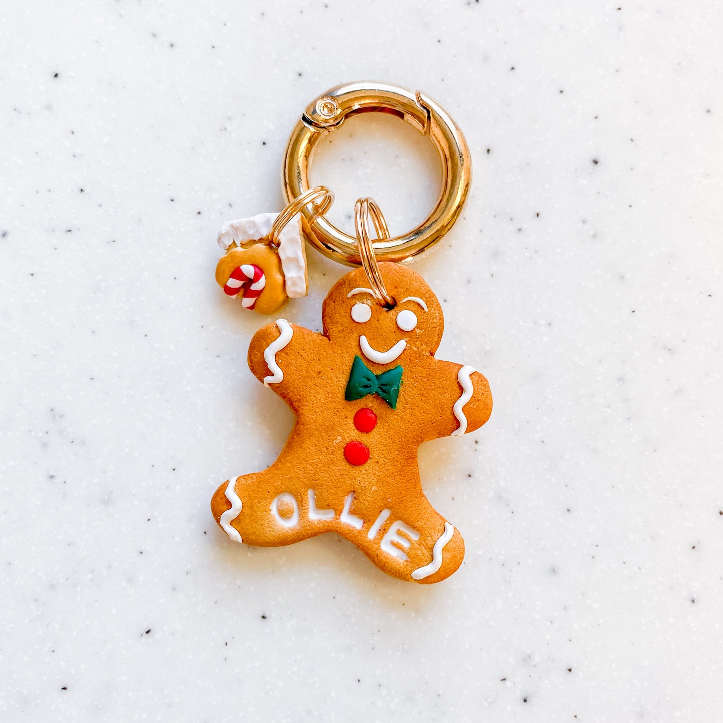 Gingerbread Man Tag With Gingerbread House Charm