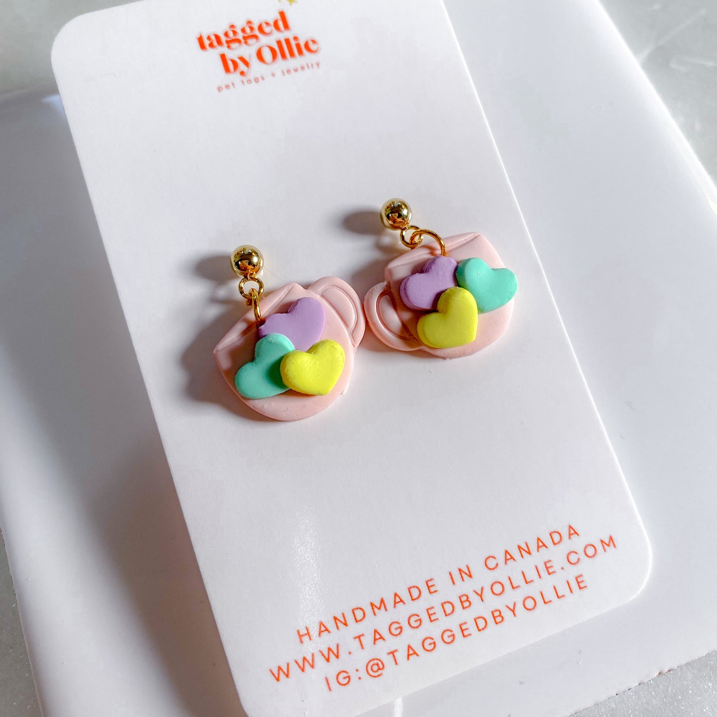 Candy Hearts Cup Dangles