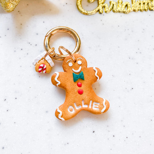 Gingerbread Man Tag With Gingerbread House Charm