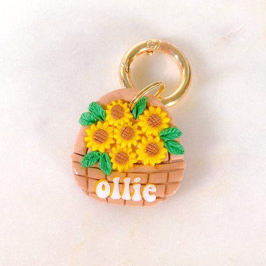 Sunflower Basket Tag