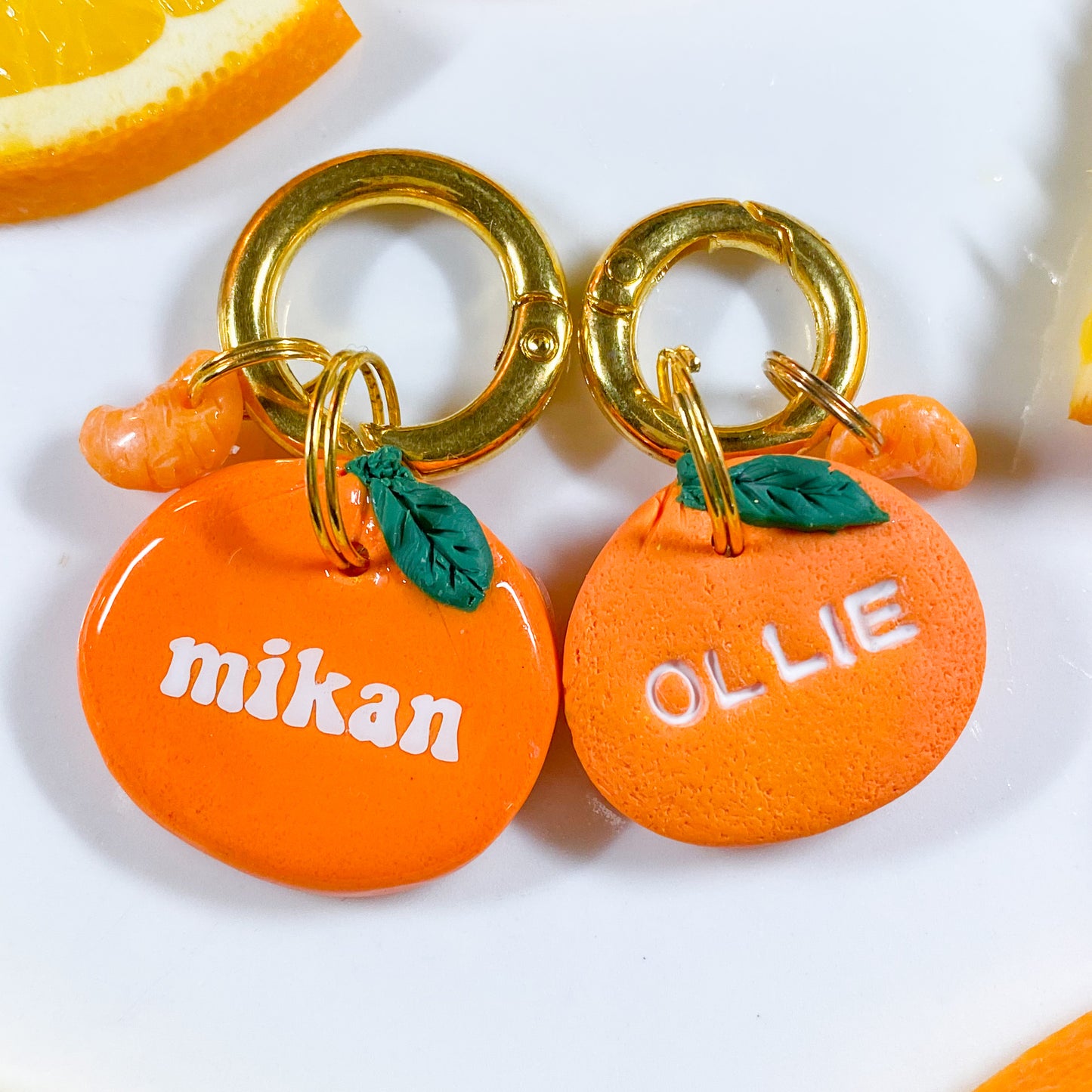 Orange Segment Charm