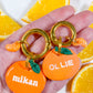 Orange Segment Charm