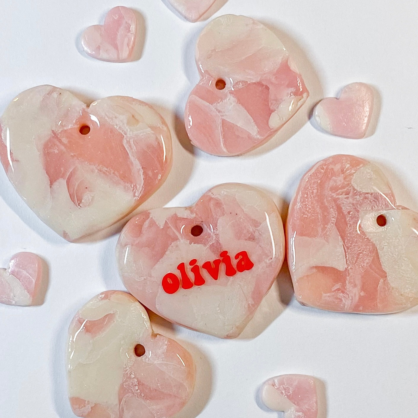 Marble Heart Candy Tag