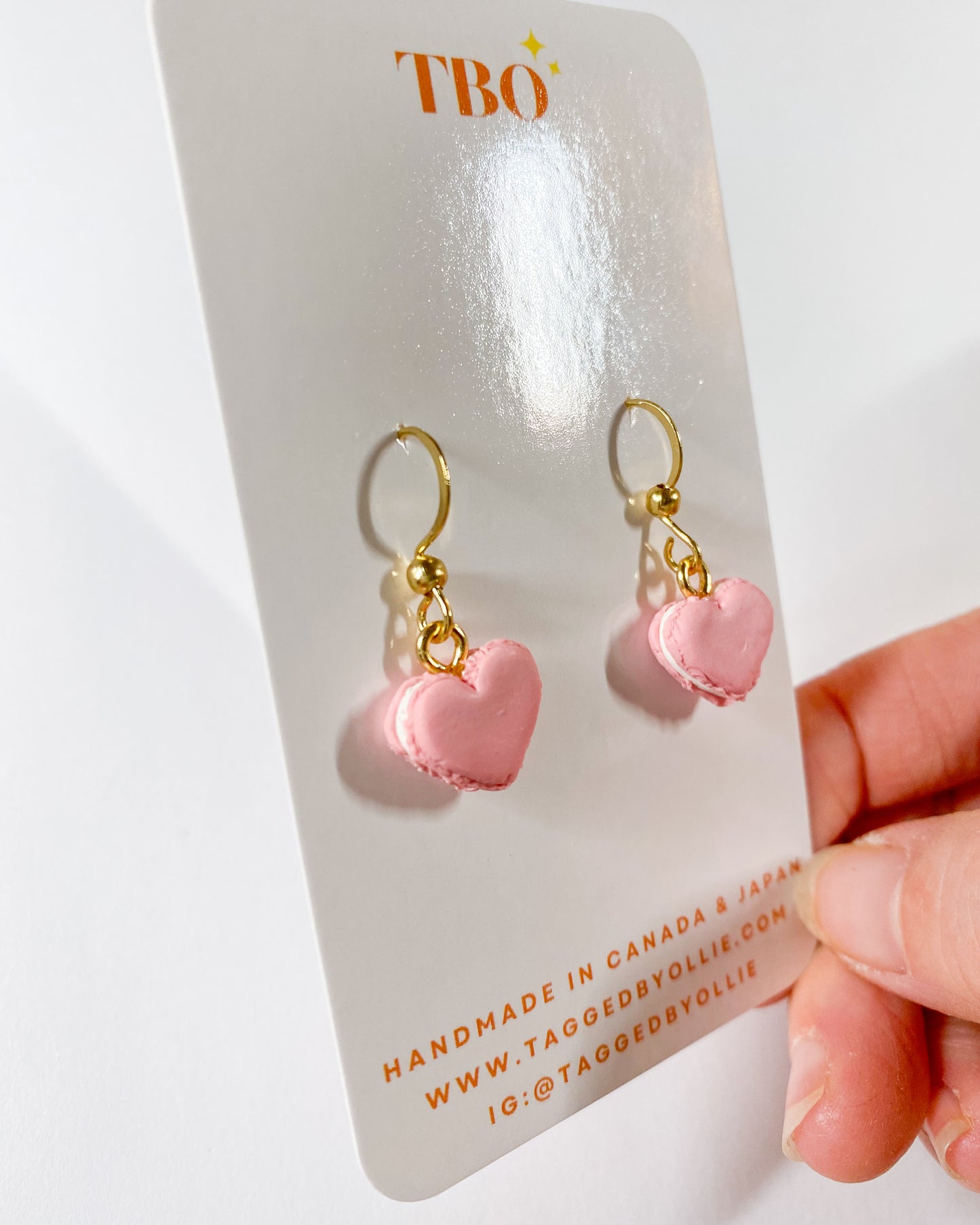 Heart Macaron Dangles (multiple colour options)