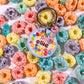 Fruit Loops Cereal Tag With A Charm