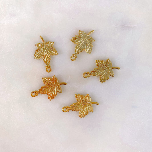 Golden Maple Charm
