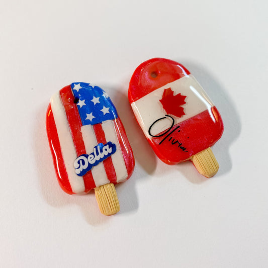 Country Flag Popsicle Tag