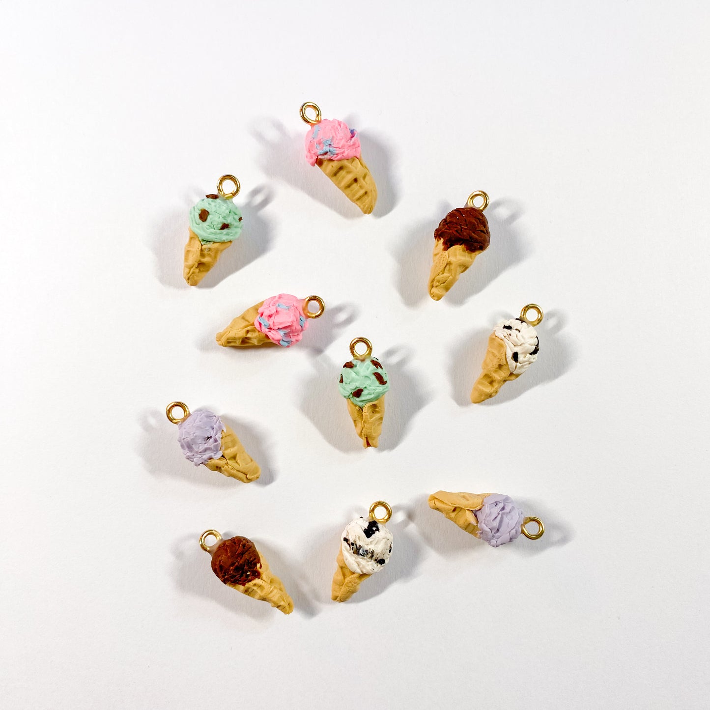 3D Ice Cream Cone Earrings