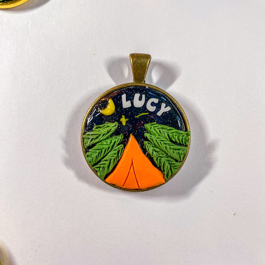 Camping Tag Without Pet Silhouette