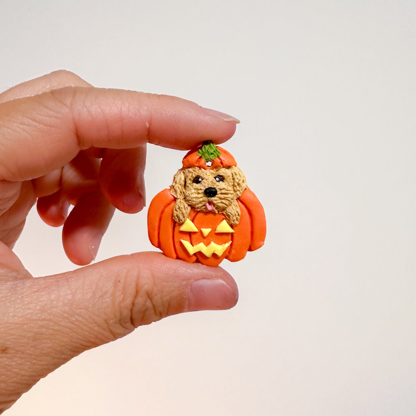 Custom Pet Portrait Pumpkin Tag