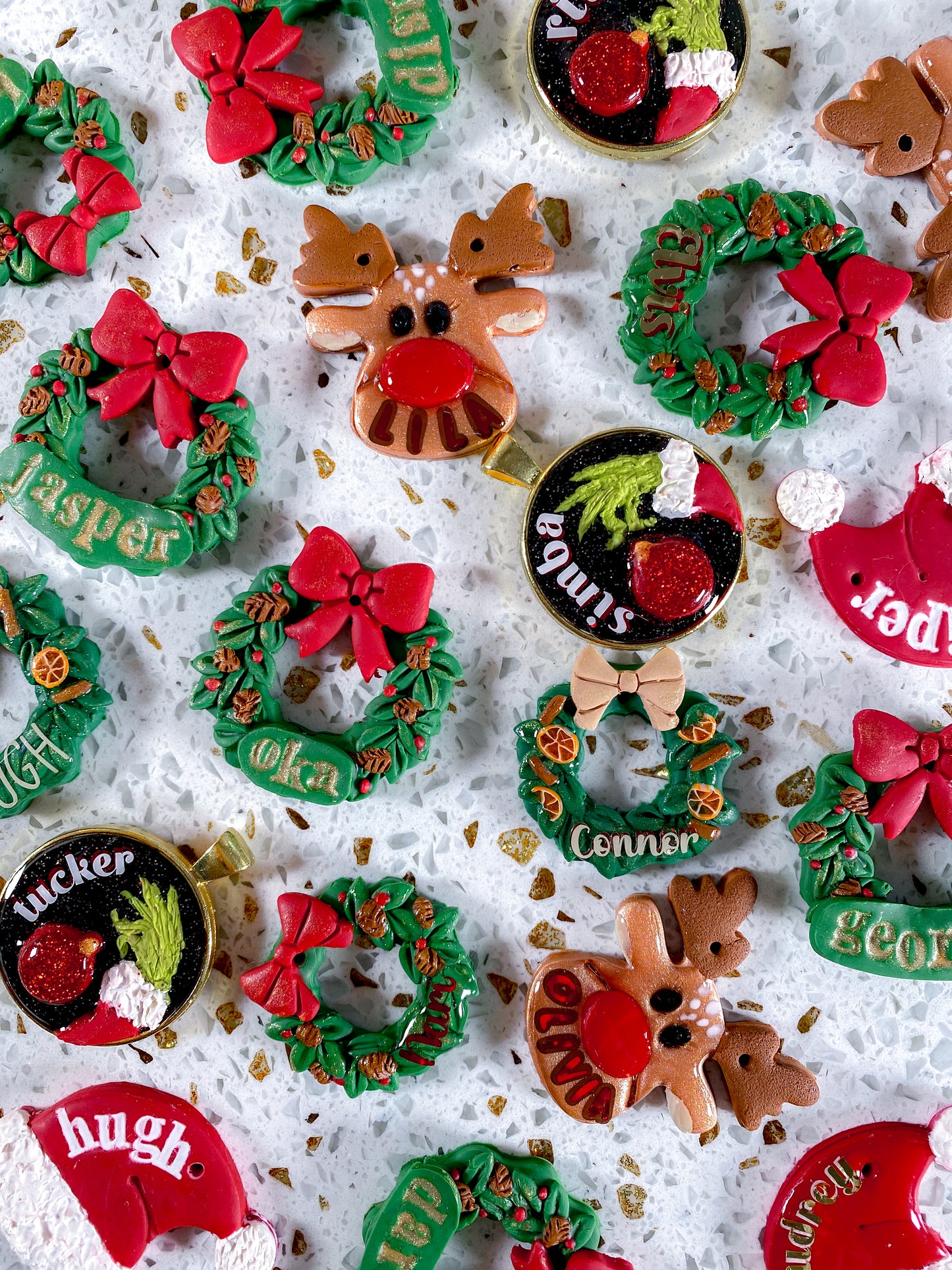 Original Christmas Wreath Tag