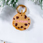 Choco Chip Cookie Tag With Clay Milk Charm