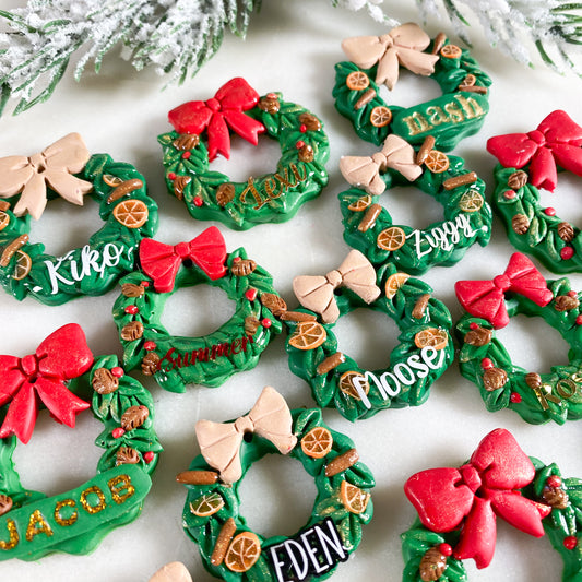 Original Christmas Wreath Tag