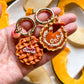 Pumpkin Pie Tag With A Slice Charm