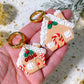 Gingerbread House Tag With Gingerbread Man Charm