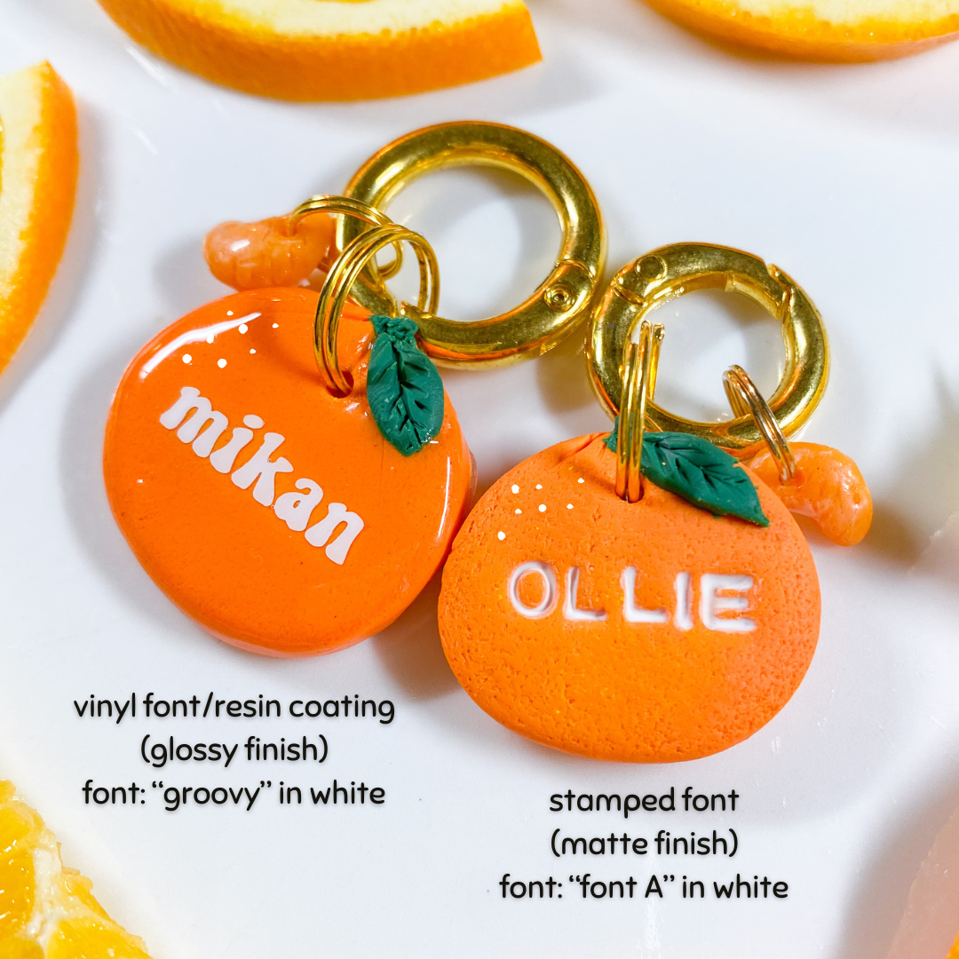 Mandarin Orange Tag (Charm Is Optional)