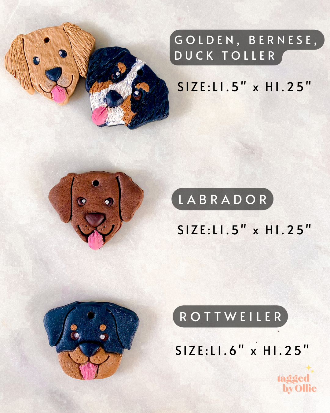 Custom Pet Portrait Tag