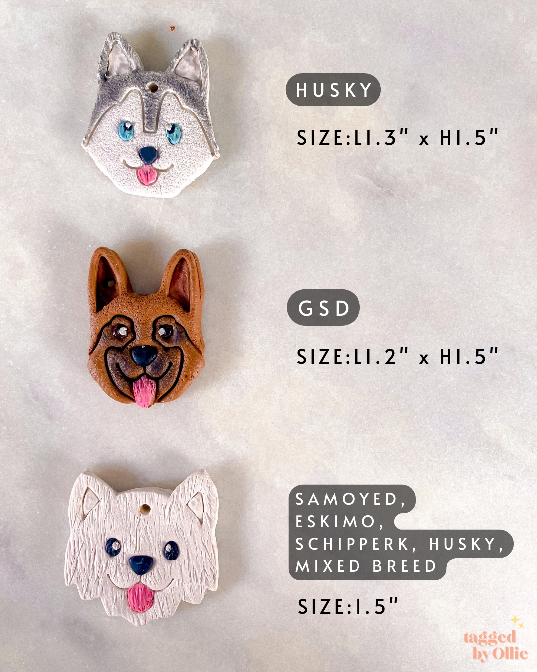 Custom Pet Portrait Tag