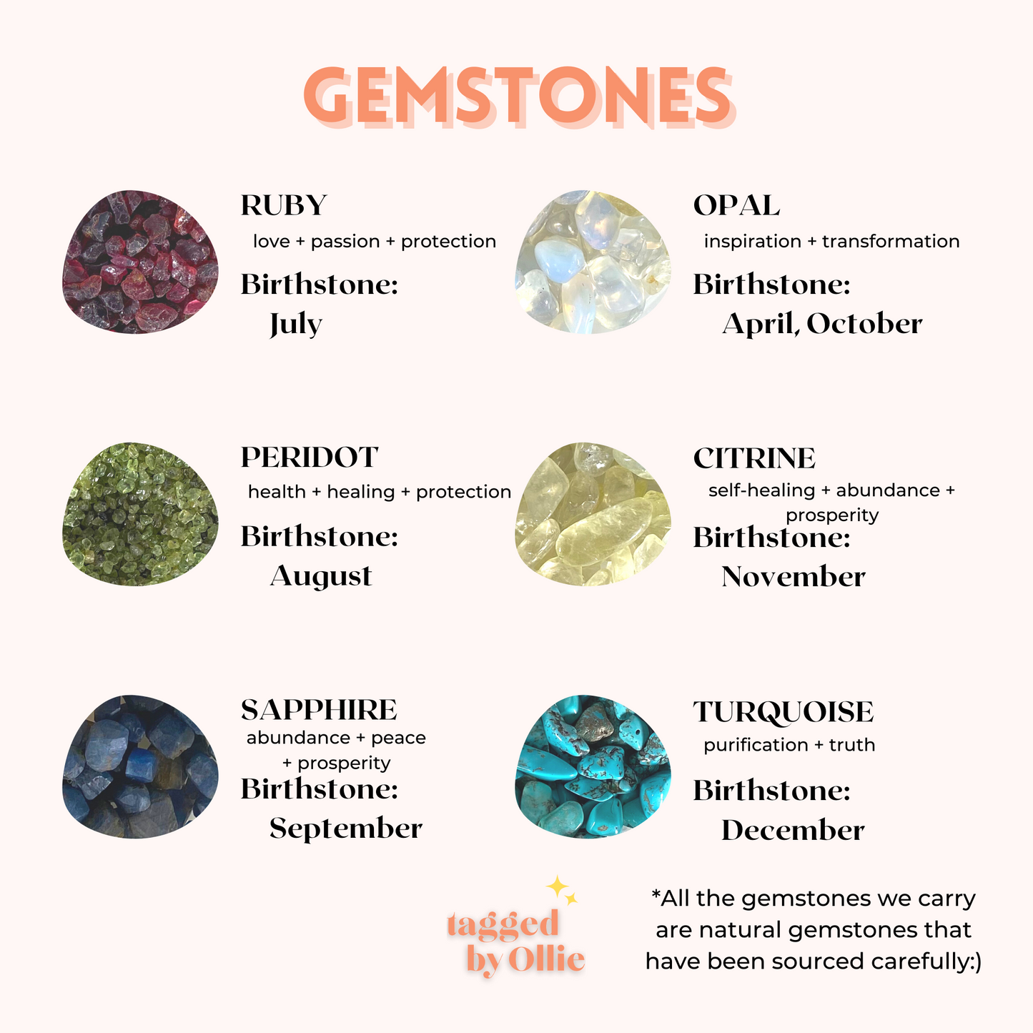 Zodiacs + Gemstones