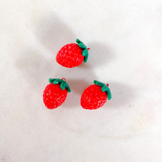 3D Strawberry Charm